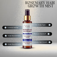 Vasl Rosemary Hair Growth Mist | Scalp Nourishing Hair Mist for Stronger, Healthier-Looking Hair | Lightweight Rosemary Hair Care Spray 130 ml - 3