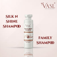 Vasl Silk N Shine Shampoo | Smoothing & Nourishing Shampoo for Soft, Silky & Shiny Hair | Frizz Control Hair Cleanser for Healthy-Looking Hair 200 ml - 4
