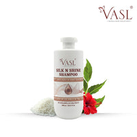 Vasl Silk N Shine Shampoo | Smoothing & Nourishing Shampoo for Soft, Silky & Shiny Hair | Frizz Control Hair Cleanser for Healthy-Looking Hair 200 ml - 3