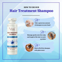 Vasl Hair Treatment Shampoo | Advanced Nourishing Shampoo for Damaged, Dry & Frizzy Hair | Strengthening & Repair Care Hair Cleanser 200 ml - 10