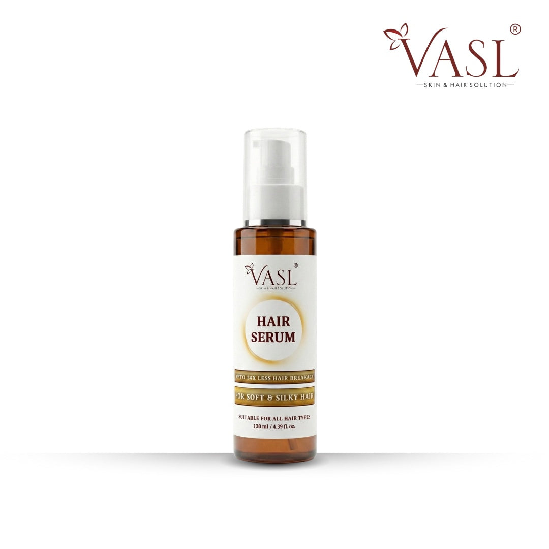 Vasl Hair Serum | Lightweight Anti-Frizz Hair Serum for Smooth, Shiny & Manageable Hair | Nourishing Serum for Dry & Damaged Hair 130 ml - 1