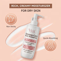 Vasl Intense Care Body Moisturizer | Deep Hydrating Body Lotion for Dry Skin | Nourishing Moisturizer with Long-Lasting Softness & Smooth Skin Feel 250ml - 2