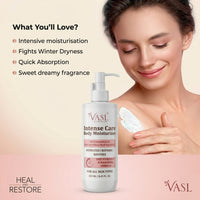 Vasl Intense Care Body Moisturizer | Deep Hydrating Body Lotion for Dry Skin | Nourishing Moisturizer with Long-Lasting Softness & Smooth Skin Feel 250ml - 5