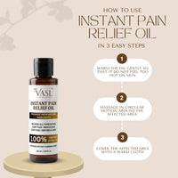 Vasl Instant Pain Relief Oil | Natural Warming Massage Oil for Joint Pain, Muscle Pain, Body Pain & Menstrual Discomfort | Herbal Relaxation Oil (130 ml) - 5