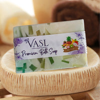 Vasl Mix Fruit Soap | Refreshing Fruit Extract Bath Soap for Soft, Smooth & Fresh-Looking Skin | Nourishing Daily Body Cleansing Bar 100gm - 1