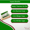 Vasl Aloe Neem Soap | Herbal Aloe Vera & Neem Bath Soap for Fresh, Clear & Healthy-Looking Skin | Natural Daily Cleansing Bar 100gm - 3