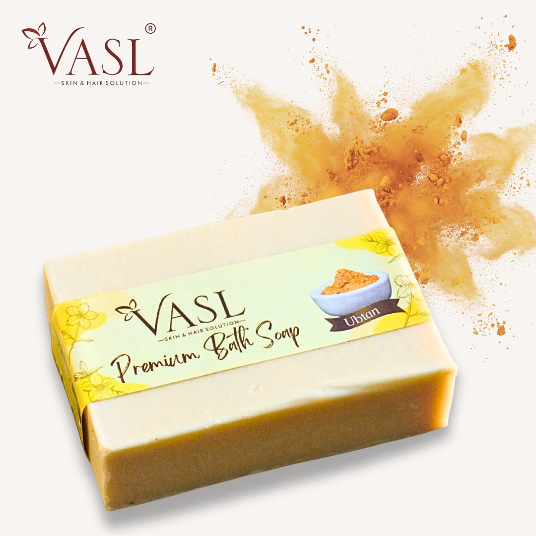 Vasl Ubtan Soap | Turmeric & Herbal Bath Soap for Bright, Smooth & Radiant-Looking Skin | Natural Daily Cleansing Bar 100gm - 1