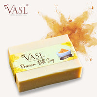 Vasl Ubtan Soap | Turmeric & Herbal Bath Soap for Bright, Smooth & Radiant-Looking Skin | Natural Daily Cleansing Bar 100gm - 1