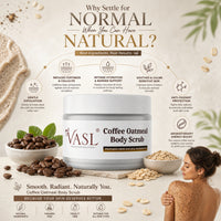 Vasl Coffee Oatmeal Body Scrub | Exfoliating Coffee & Oat Scrub for Smooth, Soft & Glowing Skin | Dead Skin Removal Body Polish 200 gm - 4