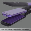Vega 2 in 1 Hair Styler-Straightener and Crimper VHSC-01 Black