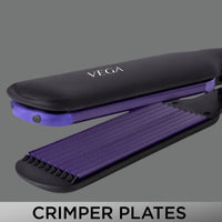 Vega 2 in 1 Hair Styler-Straightener and Crimper VHSC-01 Black