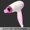 Vega Insta Glam 1000 Hair Dryer VHDH-20 White & Pink