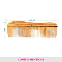 Vega Natural Wooden Styling Comb HMWC-01