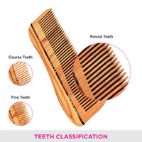 Vega Natural Wooden Styling Comb HMWC-01