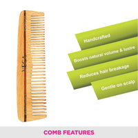 Vega Pocket Wooden Comb HMWC-07 1 Piece