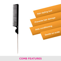 Vega Tail Comb Long Head With Long Tail 1222 1 Piece
