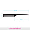 Vega Tail Comb Long Head 1272 1 Piece