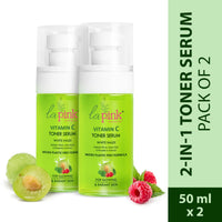 La Pink Vitamin C Toner Serum with White Haldi for Glowing and Radiant Skin Pack of 2