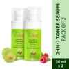 La Pink Vitamin C Toner Serum with White Haldi for Glowing and Radiant Skin Pack of 2