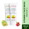 La Pink Vitamin C Face Wash with White Haldi for Glowing & Radiant Skin Pack of 2