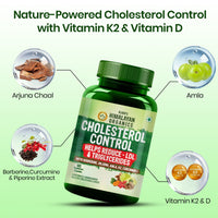 Vlado's Himalayan Organics Cholesterol Support Capsules with Arjuna, Amla & Berberine â€“ 60 Veg Capsules
