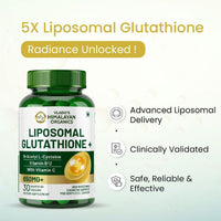 Vlado's Himalayan Organics Liposomal Glutathione 650 mg Capsules with NAC, Vitamin C & B12 â€“ 30 Veg Capsules