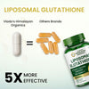 Vlado's Himalayan Organics Liposomal Glutathione 650 mg Capsules with NAC, Vitamin C & B12 – 30 Veg Capsules