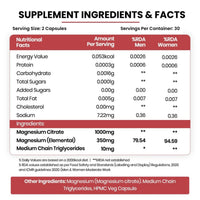 Vlado's Himalayan Organics Magnesium Citrate 1000 mg Capsules – 60 Veg Capsules