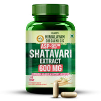 Vlado's Himalayan Organics Shatavari Extract 600 mg Capsules for Women – 60 Veg Capsules