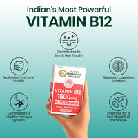 Vlado's Himalayan Organics Vitamin B12 1500 mcg Tablets (Methylcobalamin) – 10 Tablets