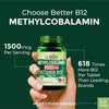 Vlado's Himalayan Organics Vitamin B12 1500 mcg Tablets (Methylcobalamin) â€“ 120 Veg Tablets