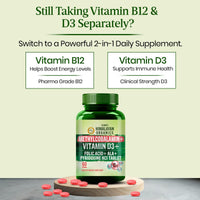 Vlado's Himalayan Organics Vitamin B12 1500 mcg with Vitamin D3 Tablets â€“ 60 Tablets