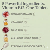 Vlado's Himalayan Organics Vitamin B12 1500 mcg with Vitamin D3 Tablets â€“ 60 Tablets