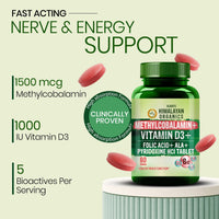 Vlado's Himalayan Organics Vitamin B12 1500 mcg with Vitamin D3 Tablets â€“ 60 Tablets