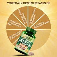 Vlado's Himalayan Organics Vitamin D3 5000 IU Chewable Tablets (Orange Flavour) – 60 Tablets