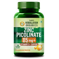 Vlado's Himalayan Organics Zinc Picolinate with Vitamin C & Copper Capsules – 120 Capsules