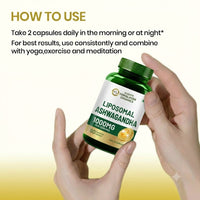 Vlado's Himalayan Organics Liposomal Ashwagandha 1000mg/Serve || Energy & Endurance || 60 Veg Capsules - 4