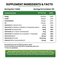 Vlado's Himalayan Organics Vitamin B Complex with 100% RDA B1, B2, B3, B5, B6, B7, B9 & B12 - 4