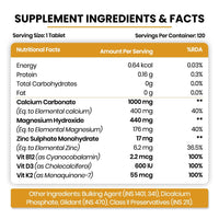 Vlado's Himalayan Organics Calcium Magnesium Zinc Vitamin D3 & B12 - 4
