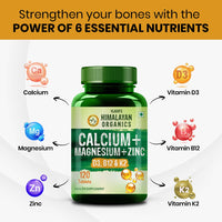 Vlado's Himalayan Organics Calcium Magnesium Zinc Vitamin D3 & B12 - 10