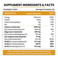 Vlado's Himalayan Organics Calcium Magnesium Zinc Vitamin D3 & B12 - 3