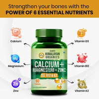 Vlado's Himalayan Organics Calcium Magnesium Zinc Vitamin D3 & B12 - 7
