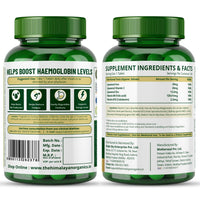 Vlado's Himalayan Organics Liposomal Iron supplement with Vitamin C,B12,Zinc & Folic Acid | Boost Hemoglobin Levels | Improves Concentration Level,Energy & Blood Building-100 Veg Tablets - 2