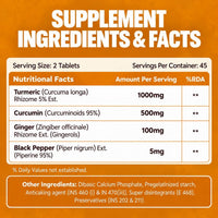 Vlado's Himalayan Organics Curcumin With Biopiperine 1500mg 90 Tablets - 4