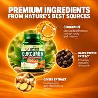 Vlado's Himalayan Organics Curcumin With Biopiperine 1500mg 90 Tablets - 7