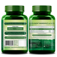 Vlado's Himalayan Organics Ginkgo Biloba for Healthy Brain Functions | 500Mg | 60 Veg Capsules - 2