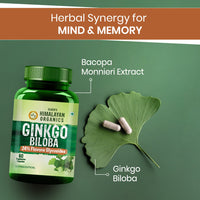 Vlado's Himalayan Organics Ginkgo Biloba for Healthy Brain Functions | 500Mg | 60 Veg Capsules - 4