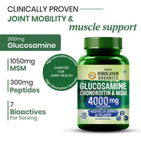 Vlado’s Himalayan Organics Glucosamine Chondroitin MSM Tablets | Cartilage & Joint Support Supplement | Glucosamine for Joint Relieves Pain and Stiffness | Added Collagen peptides, Curcuma, Vitamin D & Boswellia - Pure Veg Formula - 120 Vegetarian Tablets - 2