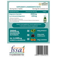 Vlado's Himalayan Organics Highly Absorbable Magnesium Glycinate 120 Tablets - 2