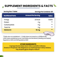 Vlado's Himalayan Organics Melatonin 10Mg 120 Tablets - 4